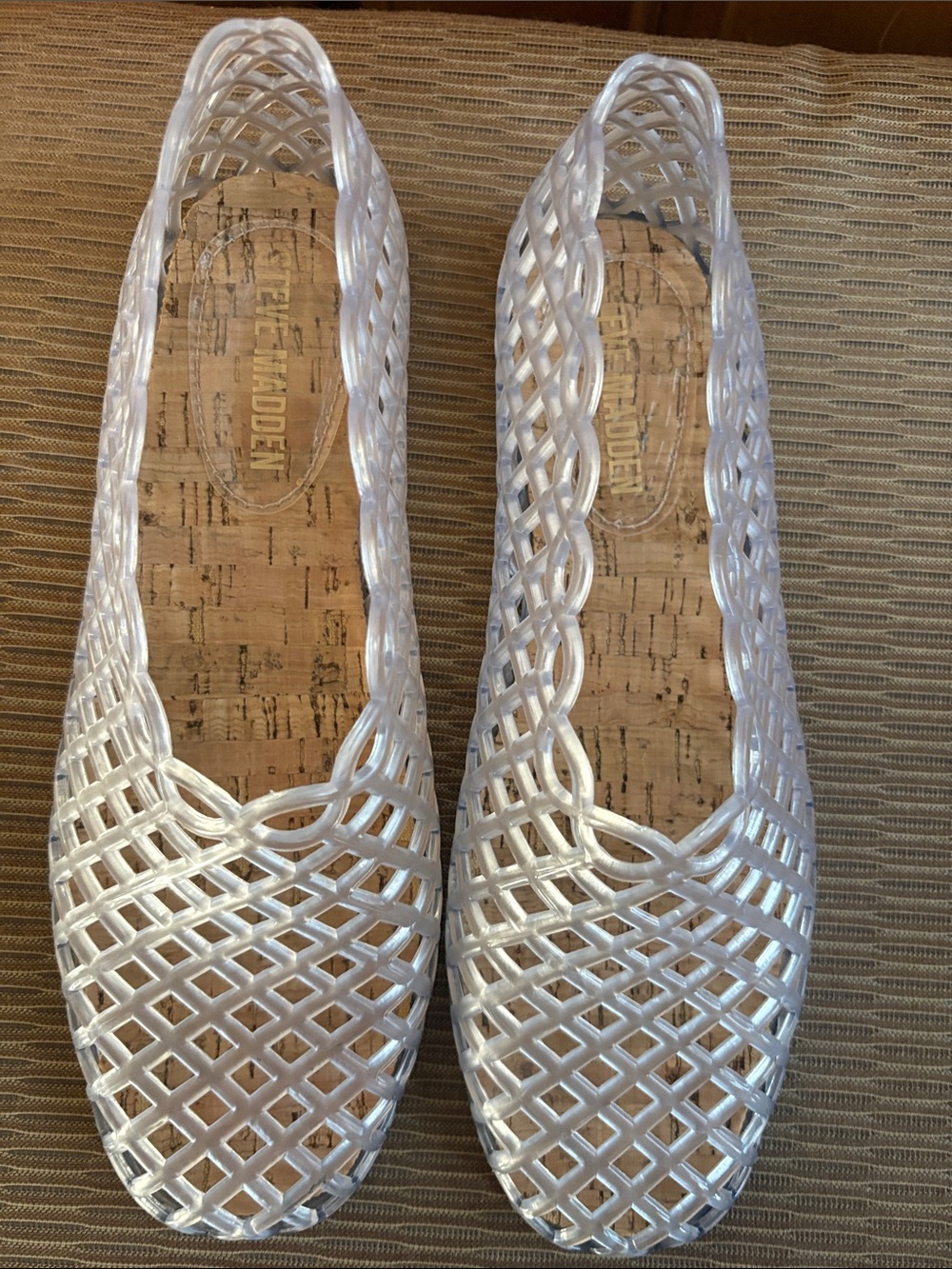 Steve Madden Jelly Clear Flats Size 9
